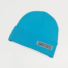 Detské čiapky - Rebrovaná čiapka organic - blue - 15530457_