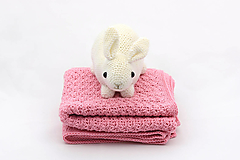 Detský textil - Ružová detská deka BAVLNA - 15531637_