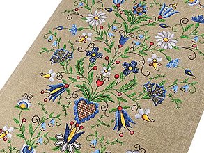 Textil - Bavlnená látka / behúň folklór (10cm) - 15532382_
