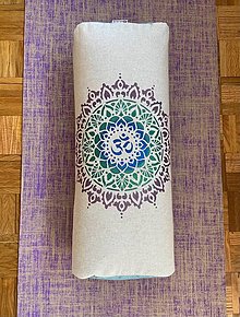 Úžitkový textil - Joga Bolster "Aum Mandala" - 15531860_