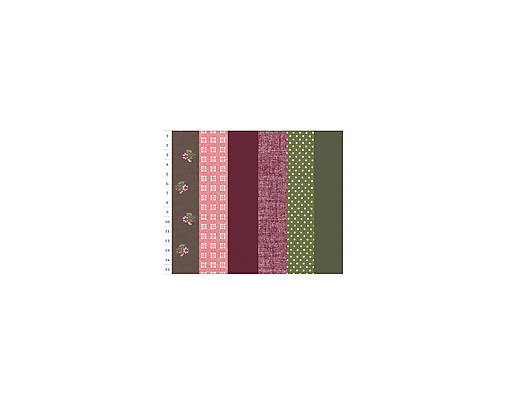 Bavlnené látky - rolka Country Flowers