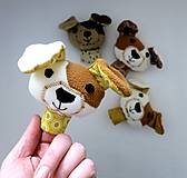 Hračky - Sada maňušiek na prst - Psíček a mačička - 15534063_