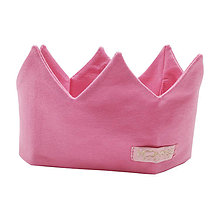 Detské čiapky - Detská korunka pink - 15533449_