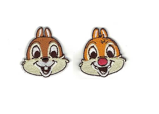 Galantéria - Nažehľovačky Chip a Dale 2ks (NZ284) - 15535088_