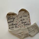 Motivačné maľované ponožky s nápisom: (”Hľadaj radosť v Pánovi a dá Ti, za čím túži Tvoje srdce”)