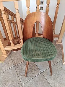 Nábytok - Jedálenské stoličky s čalúnením / na prerábku - 15534920_