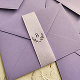 Papiernictvo - Pásik na obálku - Písmeno s vetvičkami - 15537079_