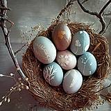 Dekorácie - Vajíčka " Maľované prírodou " - 15537087_