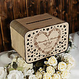 Darčeky pre svadobčanov - Svadobná krabička na listy a žreby od svadobných hostí - Zaľúbené vtáčiky - 15536198_