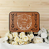 Darčeky pre svadobčanov - Svadobná krabička na listy a žreby od svadobných hostí - Boho - 15536208_