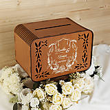 Darčeky pre svadobčanov - Svadobná krabička na listy a žreby od svadobných hostí - Boho - 15536209_