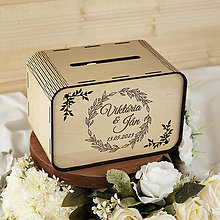 Darčeky pre svadobčanov - Svadobná pokladnička na peňažné dary – Diana - 15536396_