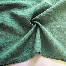 Textil - Ľan – Predpraný – Svetlá Teal KL-122 - cena za 0,5 m - 15536069_