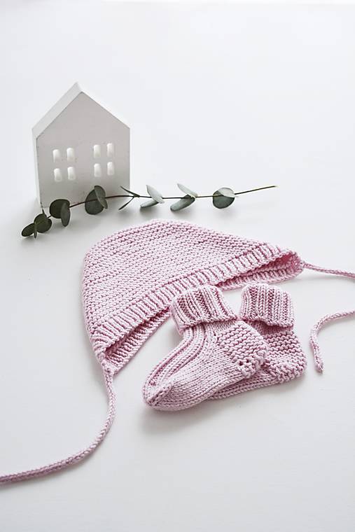 Detské súpravy - Súprava pre bábätko - MERINO pastel (Ružová) - 15539266_