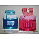 Detské doplnky - Plienkové BOXY MINI (ružový, modrý) - 15539816_
