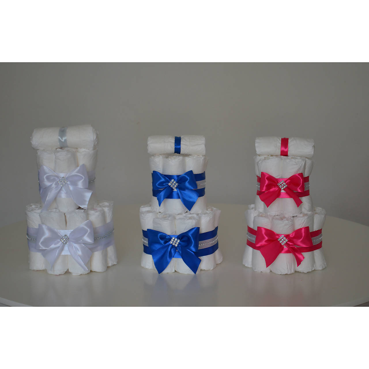 Malé plienkotorty - modrá, biela, ružová (Veľkosť plienok č.3 (4 - 9kg) - Biela)