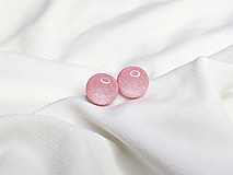 Náušnice - KRUH-ové napichovačky -perleťové - chirurgická oceľ (8 mm) - 15543055_