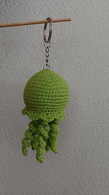 Kľúčenky - Klúčenka chobotnica (Zelená) - 15547460_