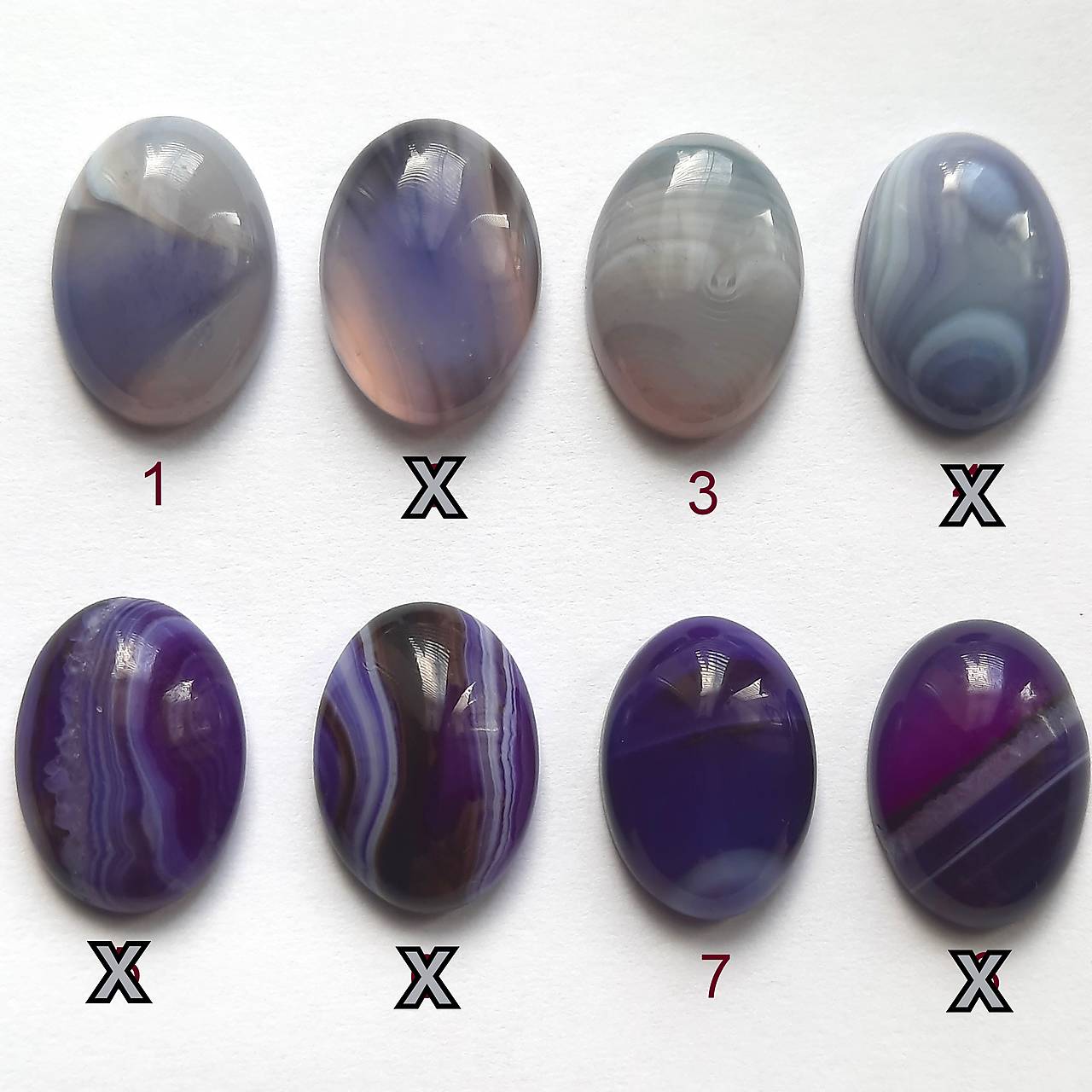 Achát kabošon 18x13mm-1ks (purple)