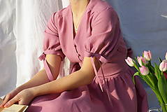 Šaty - Ľanové šaty Emma - 15550721_