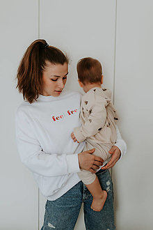 Oblečenie na dojčenie - mikina na dojčenie Feel free - 15552016_
