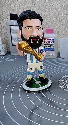 Sochy - Cibi postavička Messi (Messi s pohárom) - 15550854_