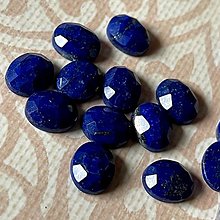 Minerály - Lapis Lazuli kabošon ovál brúsený / 10x8 mm - 15553473_