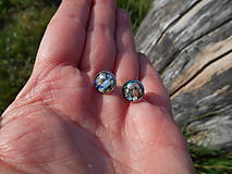 Náušnice - opalas flutuante blue - 15553601_