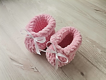 Detské topánky - Baby botičky - svetloružové - 15554701_