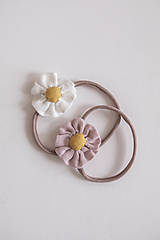 Detské doplnky - Ľanový kvietok čelenka - 15554257_