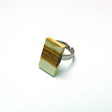 Prstene - Prsteň s dreveným očkom - 15554110_