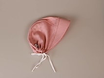 Detské čiapky - Detský úpletový čepček ružový pointoille - 15555581_