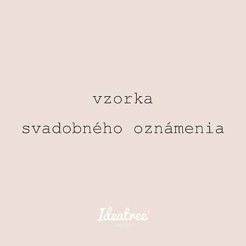 Papiernictvo - Vzorka oznámenia - 15555342_