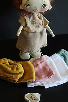 Hračky - Doplnky pre bábiku. Suknička z bavlneného flísu - 15559289_