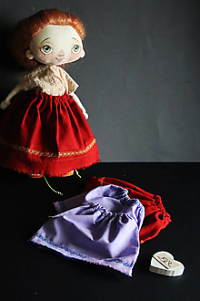 Hračky - Doplnky pre bábiku. Suknička z bavlny s výšivkou - 15559517_