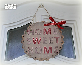 Tabuľky - Uvítacia tabuľka "Home Sweet Home" - 15558989_