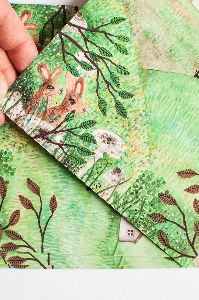 Pohľadnica Na lúkach / LucyArt SAShE.sk