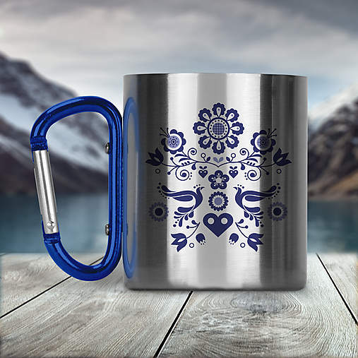 Nádoby - ORNAMENT 2 nerezový termo hrnček - 15557617_