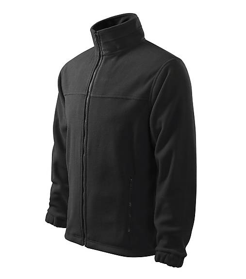 Polotovary - Pánska fleecová mikina JACKET ebony gray 94 - 15558229_