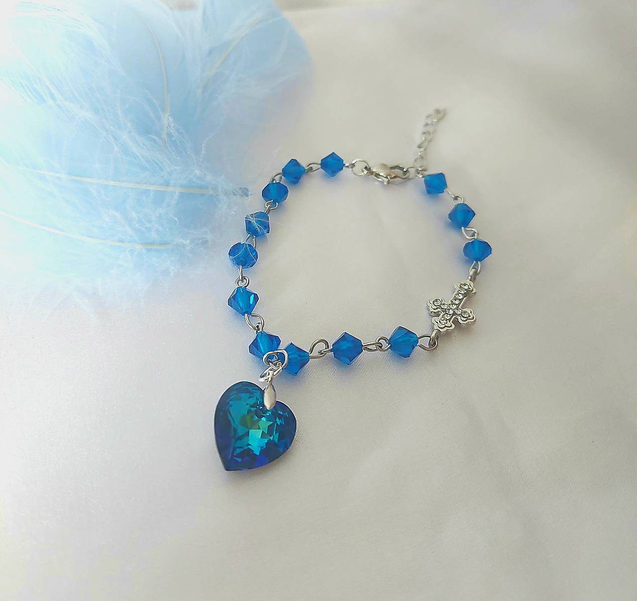 Swarovski ruženec Blue 