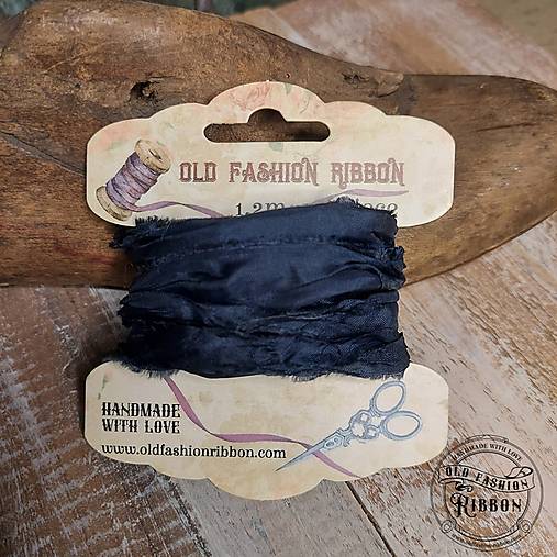 Galantéria - Old Fashion saténová stuha  09 Navy Blue - 15562570_