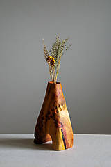 Dekorácie - Drevená váza nohatá III. - 15563830_