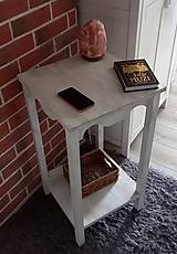 Nábytok - Príručný stolík vo vidieckom štýle - 15563517_