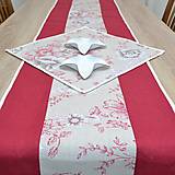 Úžitkový textil - CARMEN - ľanový obrus - vínový behúň na stôl - 15561947_