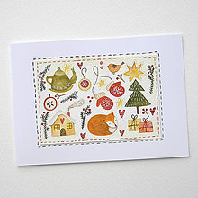 Papiernictvo - Vianočná pohľadnica 141 - 15562056_