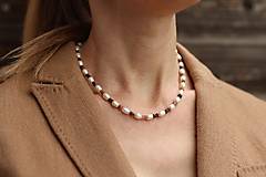 Náhrdelníky - Perlový náhrdelník s turmalínom - 15562127_