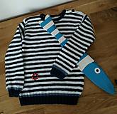 Detské oblečenie - Námornícky pulovrik pre chlapčeka - 15566152_