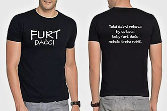 Topy, tričká, tielka - Bavlnené tričko "FURT DAČO" - 15565349_