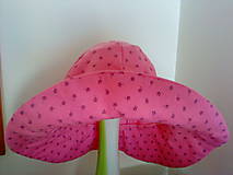 Detské čiapky - Klobuk letný ružový - 15565414_