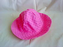 Detské čiapky - Klobuk letný ružový - 15565416_